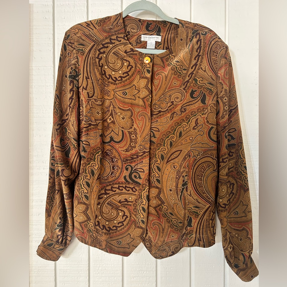 Liz Claiborne Collection Womens Blouse Size 14